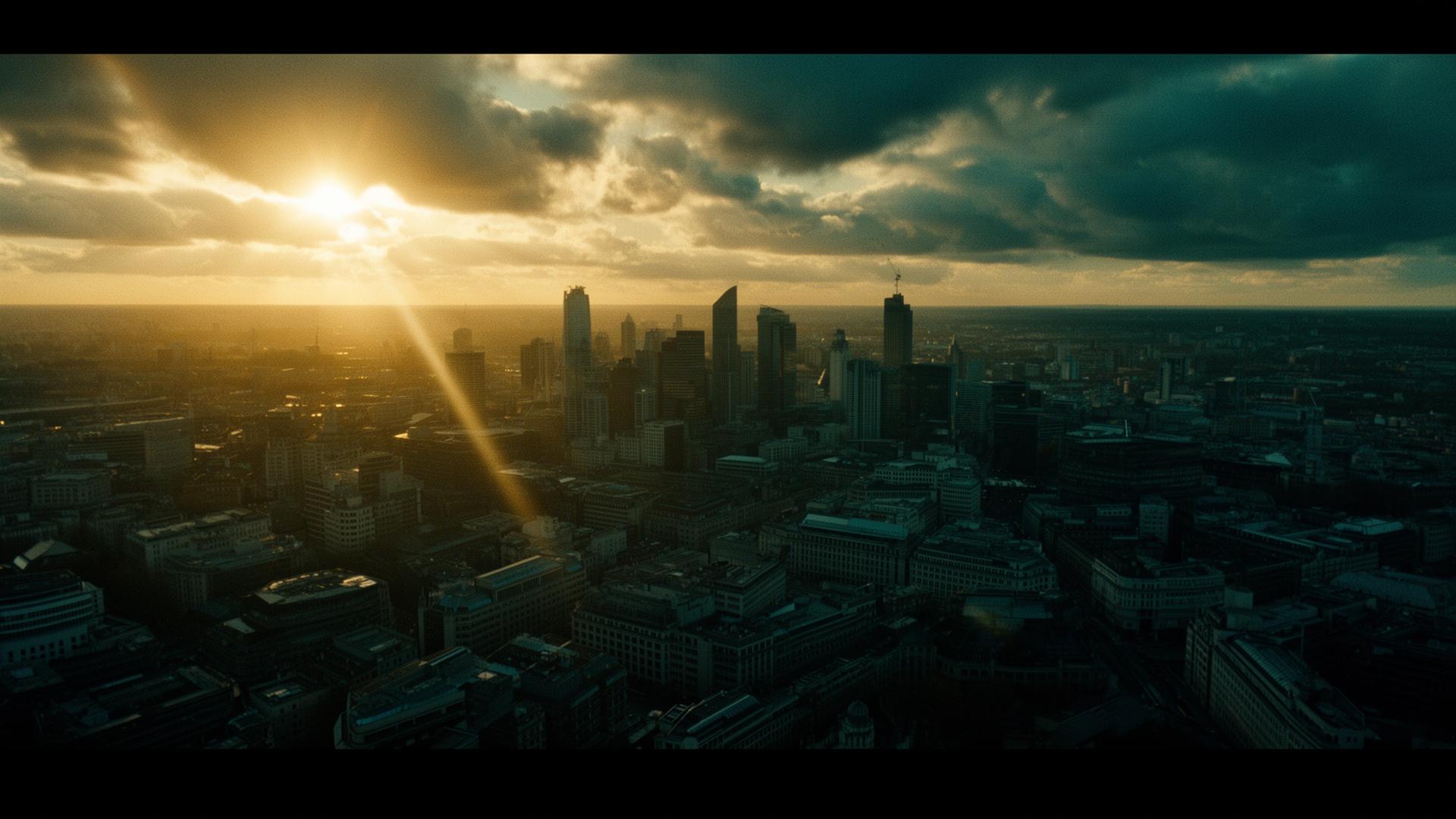 Drone Capone professional drone filming — cinematic aerial shot over London
